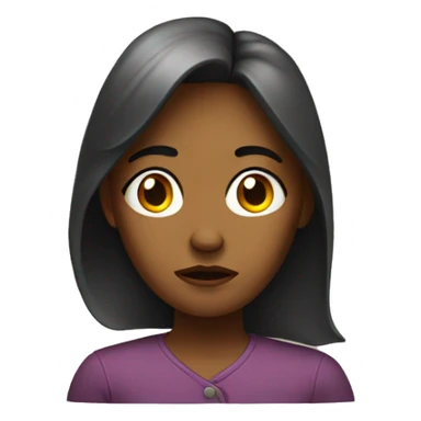 a troubled woman
 sticker