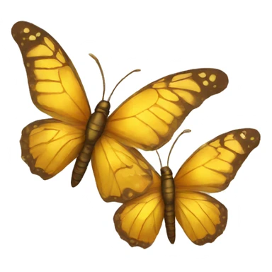 golden butterfly  sticker