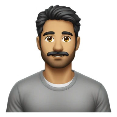 Aiman TAHIR linkedin without-bear moustache  with-shirt sticker