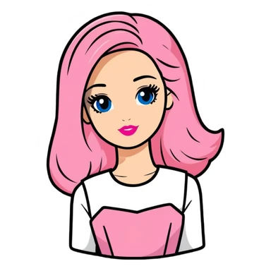 Barbie sticker