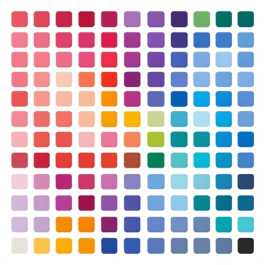 pantone color palete sample  sticker
