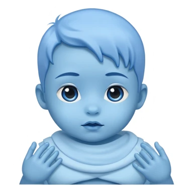 blue mutant baby sticker