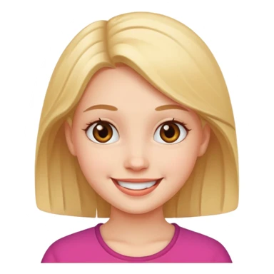 Imoji cute gril sticker