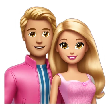 barbie and ken sticker