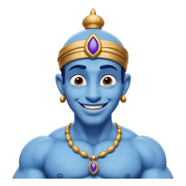 The genie from the cartoon Aladdin sticker