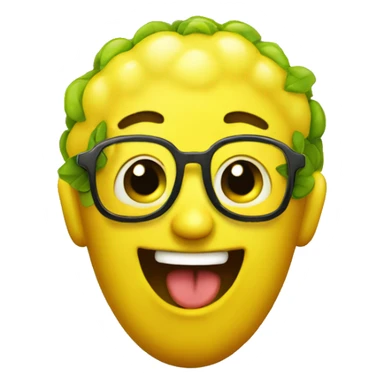 Afro Happy Lemon sticker