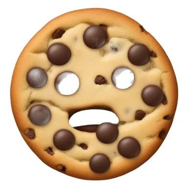 Blue chocolate chip cookie sticker