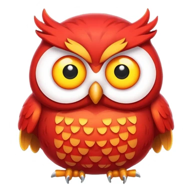 red fat owl sticker