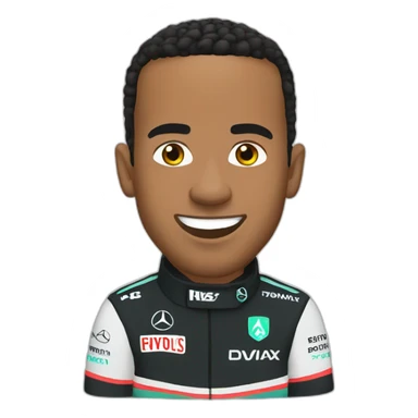 lewis hamilton with a hi caption sticker
