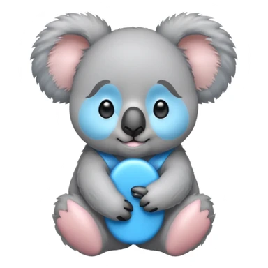 Koala with blue earrings sticker