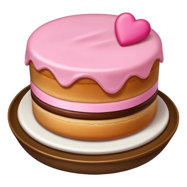 Pembe kremalı kek sticker