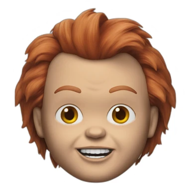 Chucky movie doll sticker