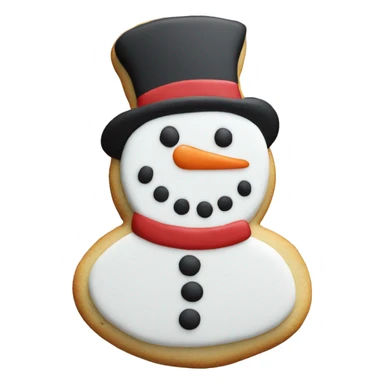 Snowman Christmas Cookie sticker