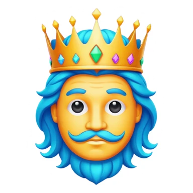 Create King Of Arts logo sticker