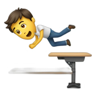 person-flipping-table sticker