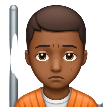 Sad prisoner sticker