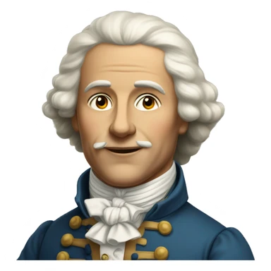 18th century Swiss man sticker