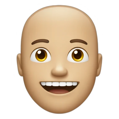 A man with diastema teeth sticker