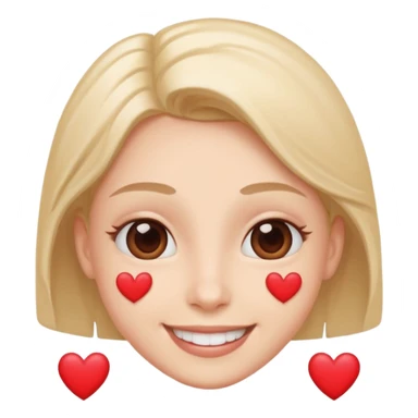 This emoji 🤤 with hearts as eyes sticker
