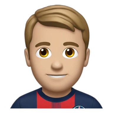 Macron qui joue au psg sticker