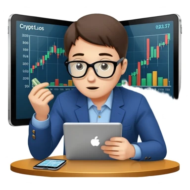 Mach mir eine klare strategie im crypto trading sticker