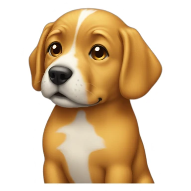 trump kissing a dog sticker