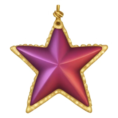 christmas decoration star sticker