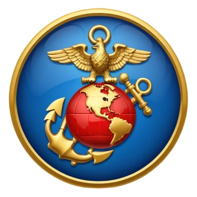 create a US marines logo sticker