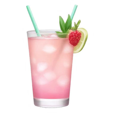 pastel pink cocktail sticker