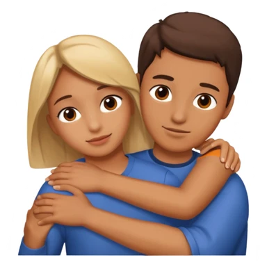 A Hand on placed on another persons shoulder zoomed in  sticker