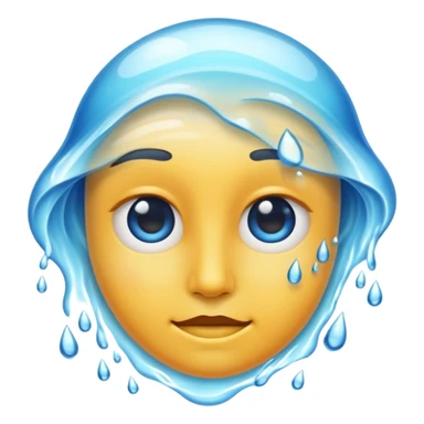 Face waterfall sticker