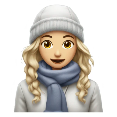 Coffe girls in winter sticker