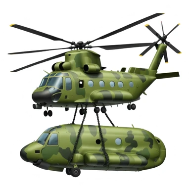 Chinook dropping soldiers sticker