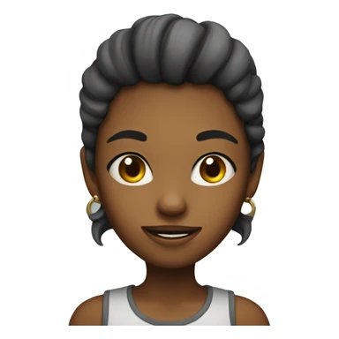 girl with horn sticker