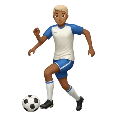 persona jugando al fútbol  sticker