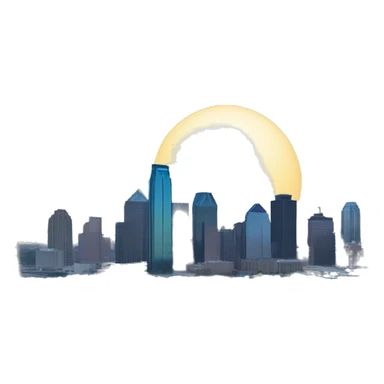 Dallas Skyline sticker