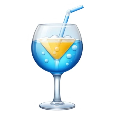 Alcohol beverage, blue buzz ball sticker