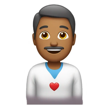 Man with good heart health sticker