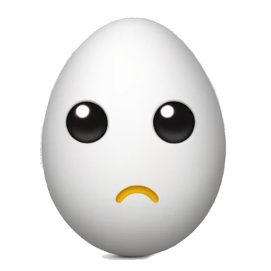 Egg with hands and feet sticker