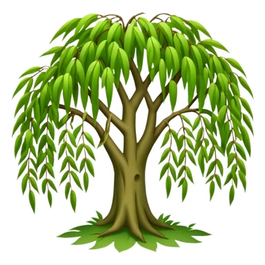 Weeping willow tree sticker