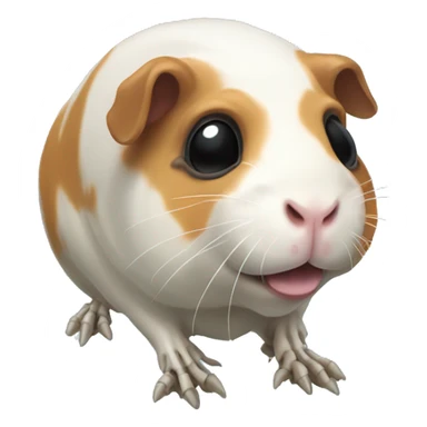 skeleton of a guinea pig sticker
