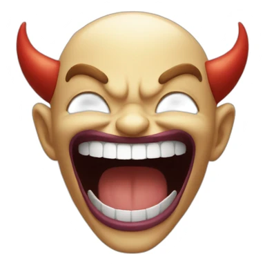 demonic laughter sticker