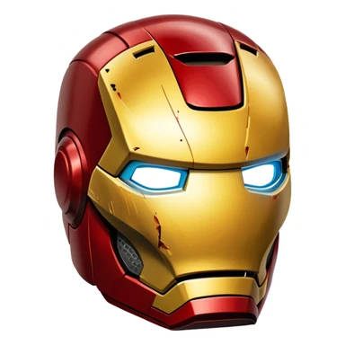 Iron man helmet sticker