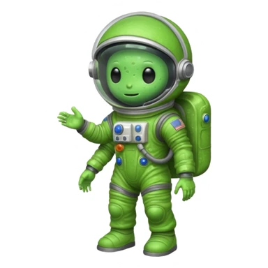 slime alien Astronaut sticker
