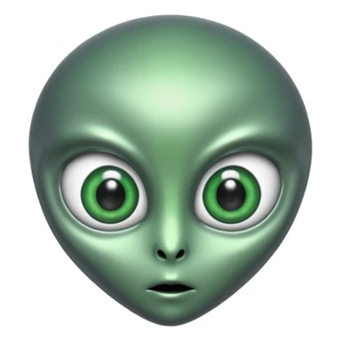 Lune + alien sticker