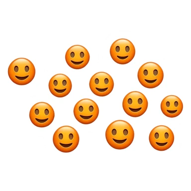 Black and orange emoji with W sticker