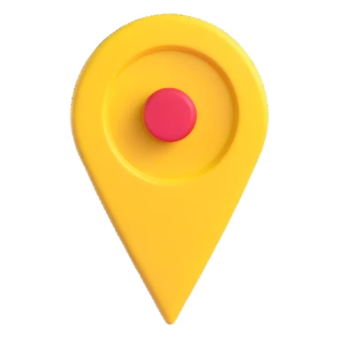 yellow location pin sticker