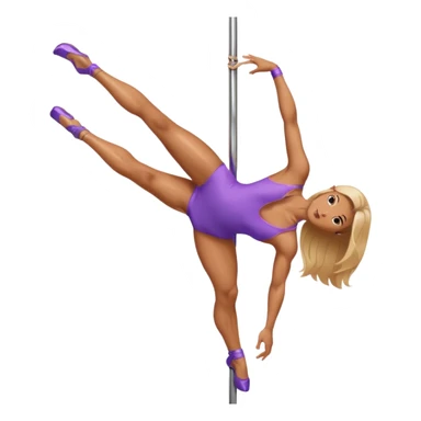 female pole dancer sticker