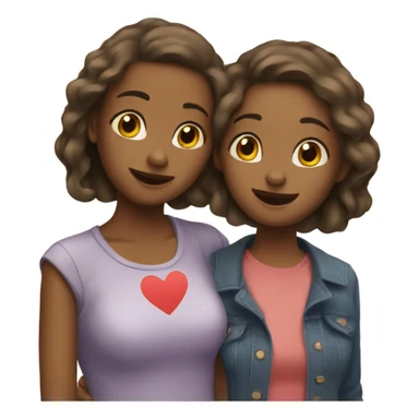 Two girls in love  sticker