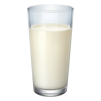 the drink is only white, The bottom and mouth of the glass are the same width and thin a toll, There is only white liquid inside,photo realistic sticker